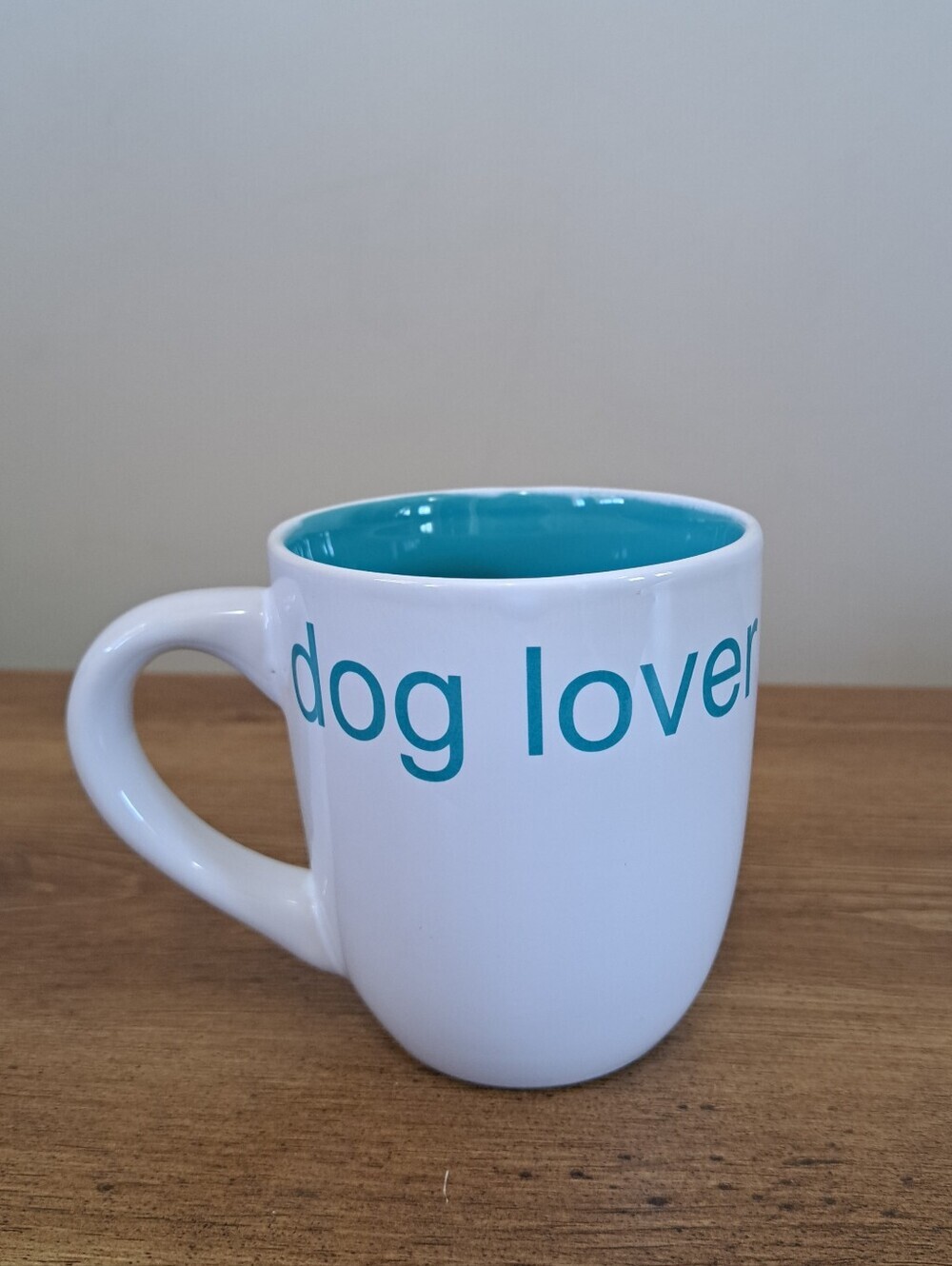 Dog Lover Ceramic Mug By Petrageous Blue White Microwave Dishwasher Safe
